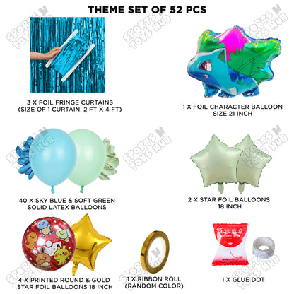 Pokemon Ivysaur Foil Balloon Curtain Theme