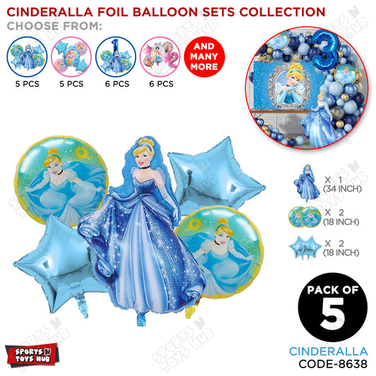 C_i_n_d_e_r_e_l_l_@ Foil Balloon Set