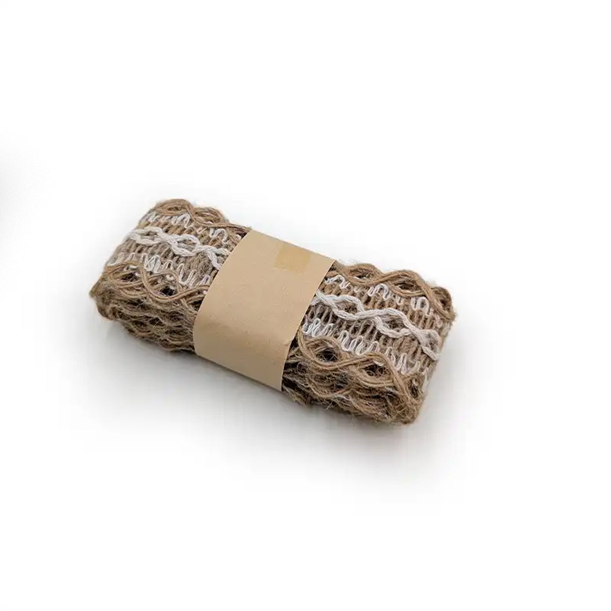 Cross Hatch Pattern Burlap Ribbon – Rustic Jute Decorative Trim for Gift Wrapping, Wedding Decorations, Floral Bouquets, DIY Arts & Crafts & Home Décor