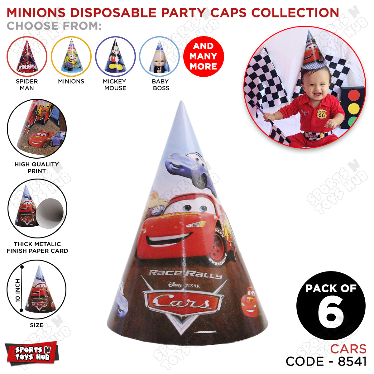 Mc-Queen Cars Caps Collection