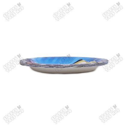 Printed Cartoon Character Car Disposable Plates - Pack Of 10