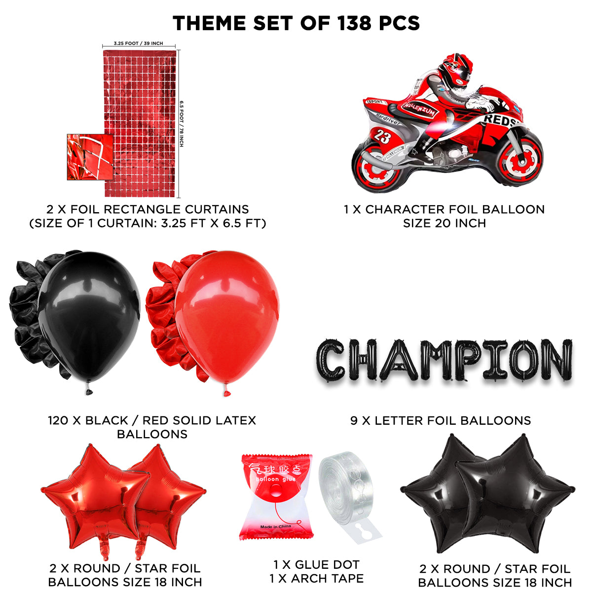 Champions Foil Letter Theme Collection