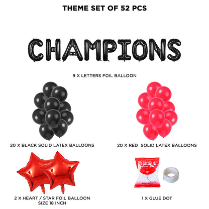 Champions Foil Letter Theme Collection