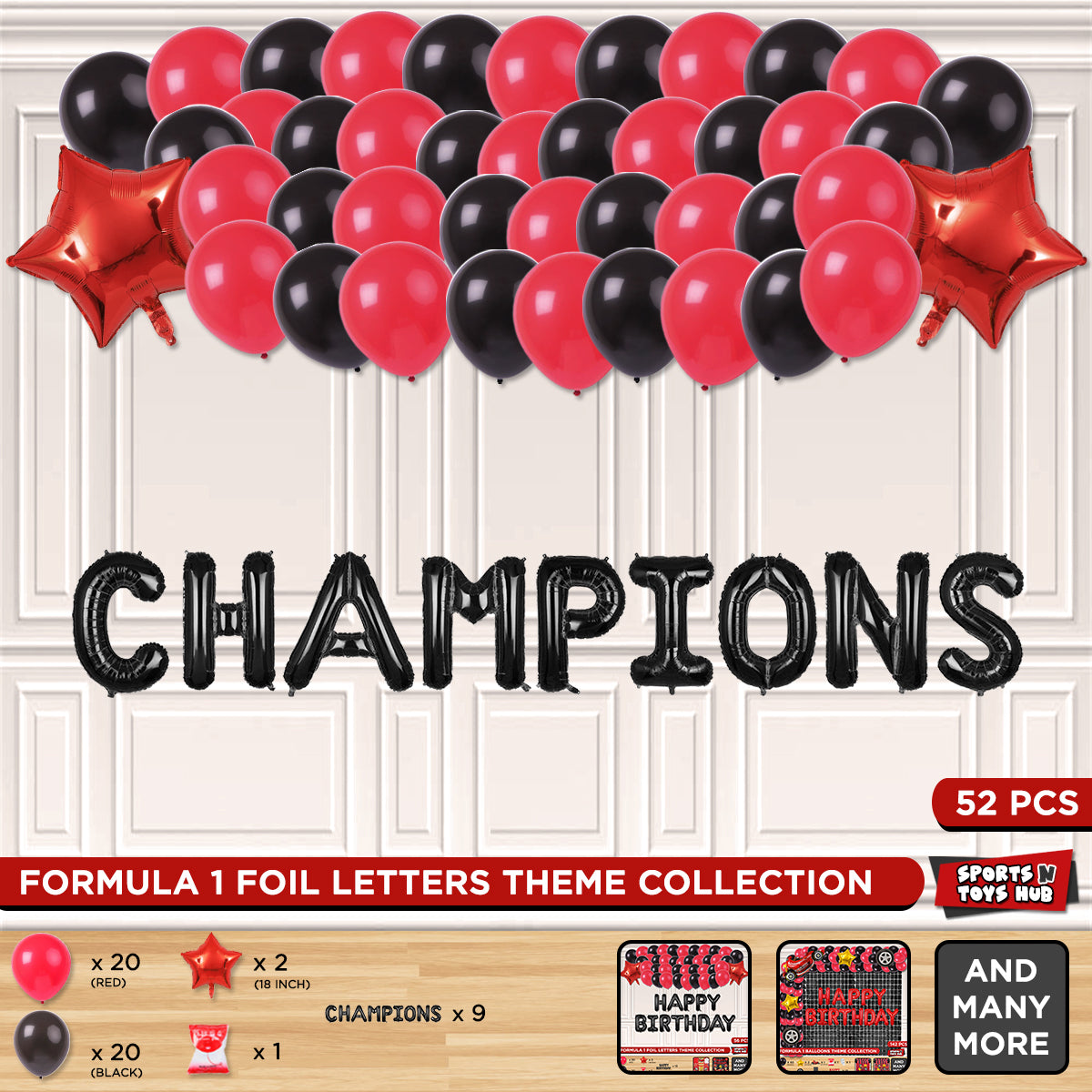 Champions Foil Letter Theme Collection