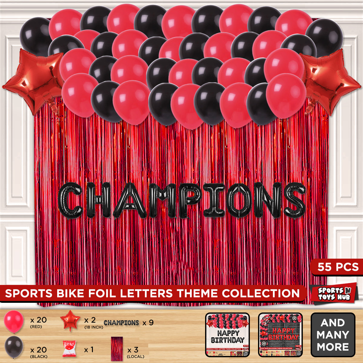 Champions Foil Letter Theme Collection
