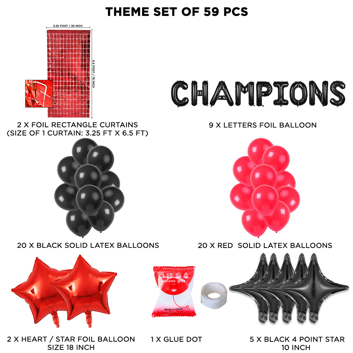 Champions Foil Letter Theme Collection