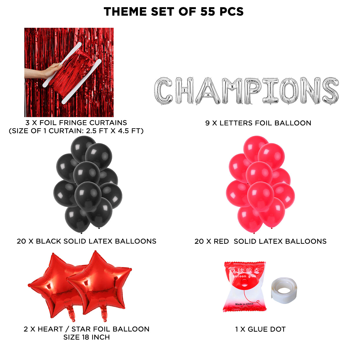 Champions Foil Letter Theme Collection