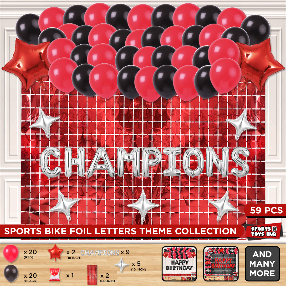 Champions Foil Letter Theme Collection