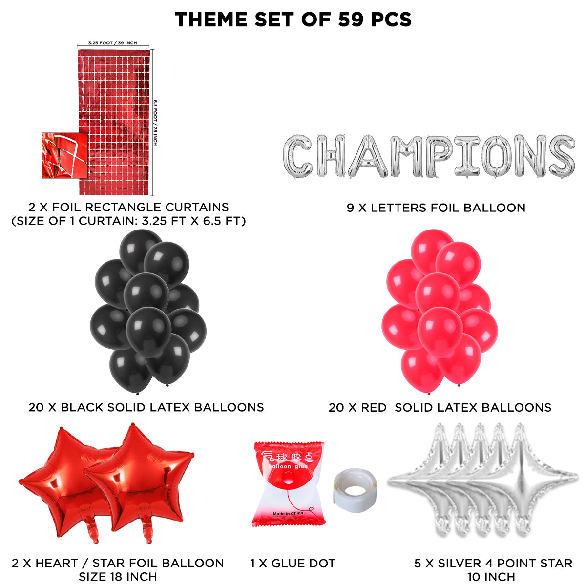 Champions Foil Letter Theme Collection