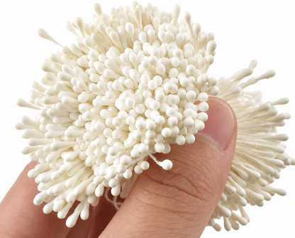 2mm x 6cm Matte Double Head Flower Stamens (Approx. 400 PCS) – Artificial Flower Pistils, Floral Pollen Stamens for Handmade Flowers, Paper Flower Making, Foam Flowers, Scrapbooking, DIY Crafts & Wedding Decorations