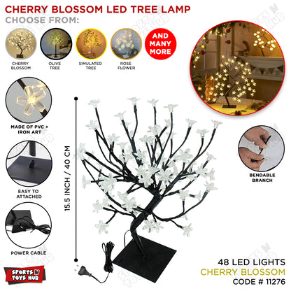 Cherry Blossom Tree LED Lights 220v Electrical Decor Lamp for Home Decoration