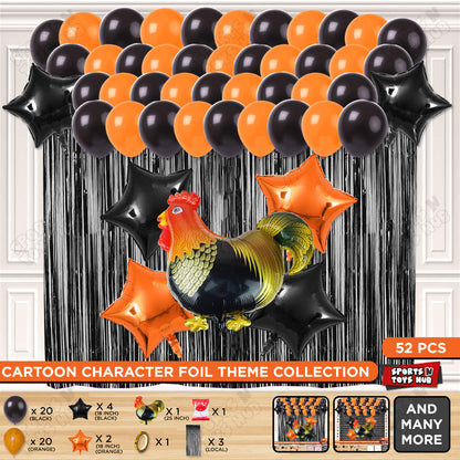 Chicken Cartoon Foil Balloon Set Theme