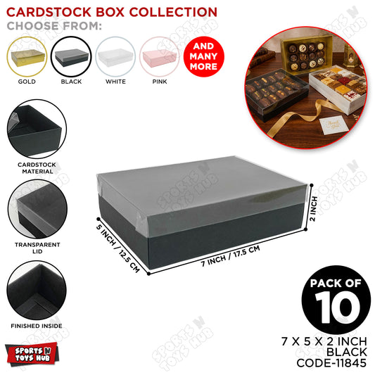 Clear Lid Box 7x5x2 Inch - Pack Of 10
