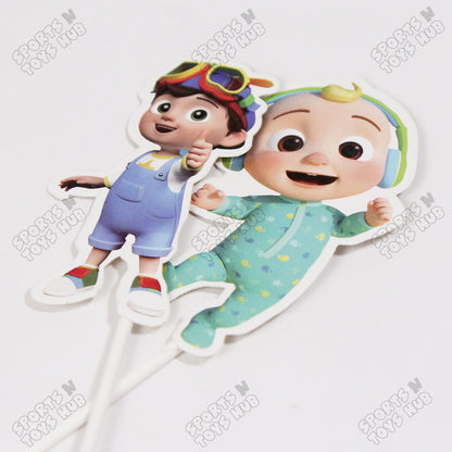 Cartoon Characters HBD C0C0-Melon Doll Cake Topper - 8 Pcs