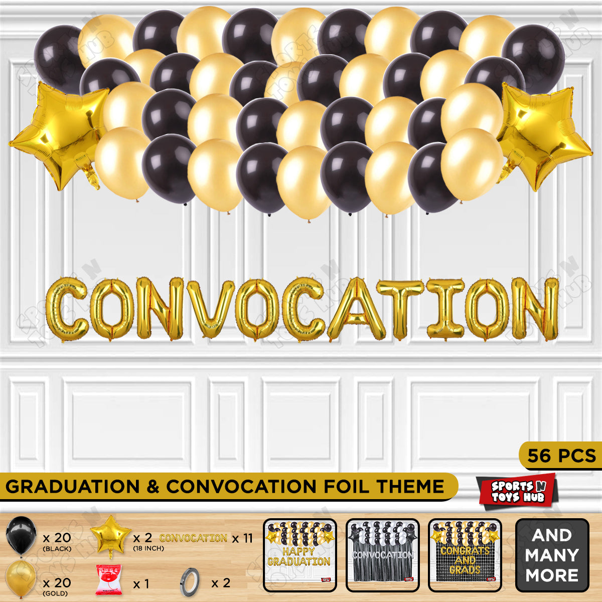 Convocation Foil Letters Theme Collection – Sports n Toys Hub