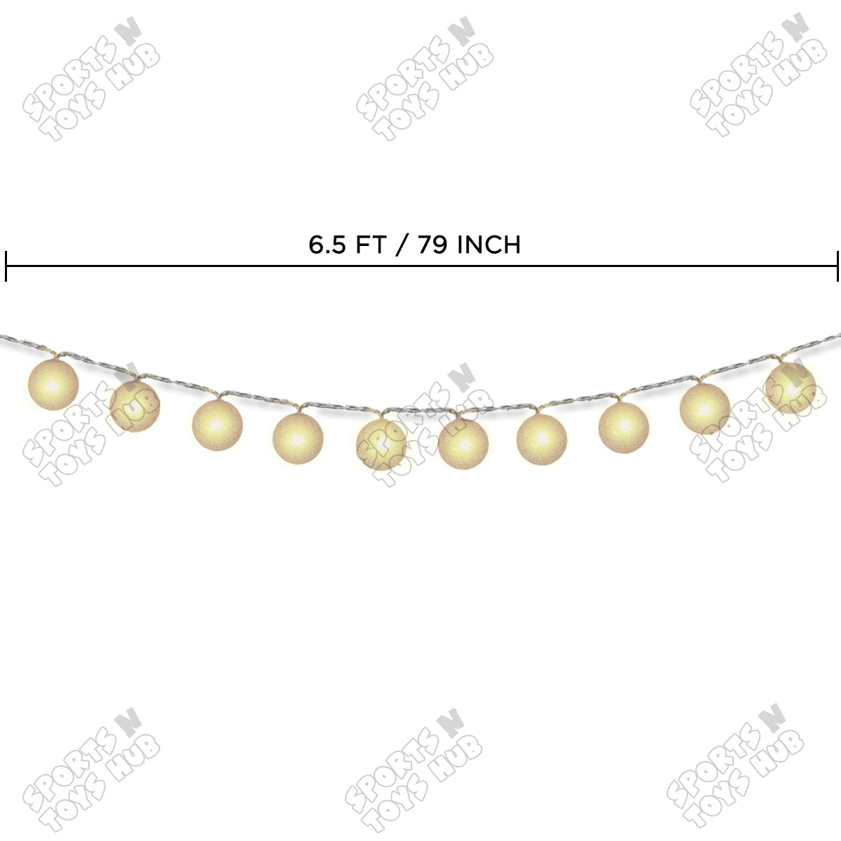 Cotton Ball Glitter LED Light Collection