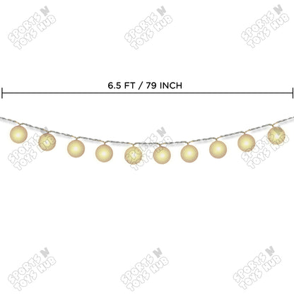Cotton Ball Glitter LED Light Collection