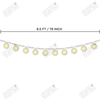 Cotton Ball Glitter LED Light Collection