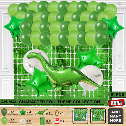 Apatosaurus Foil Balloon Theme Decoration Set