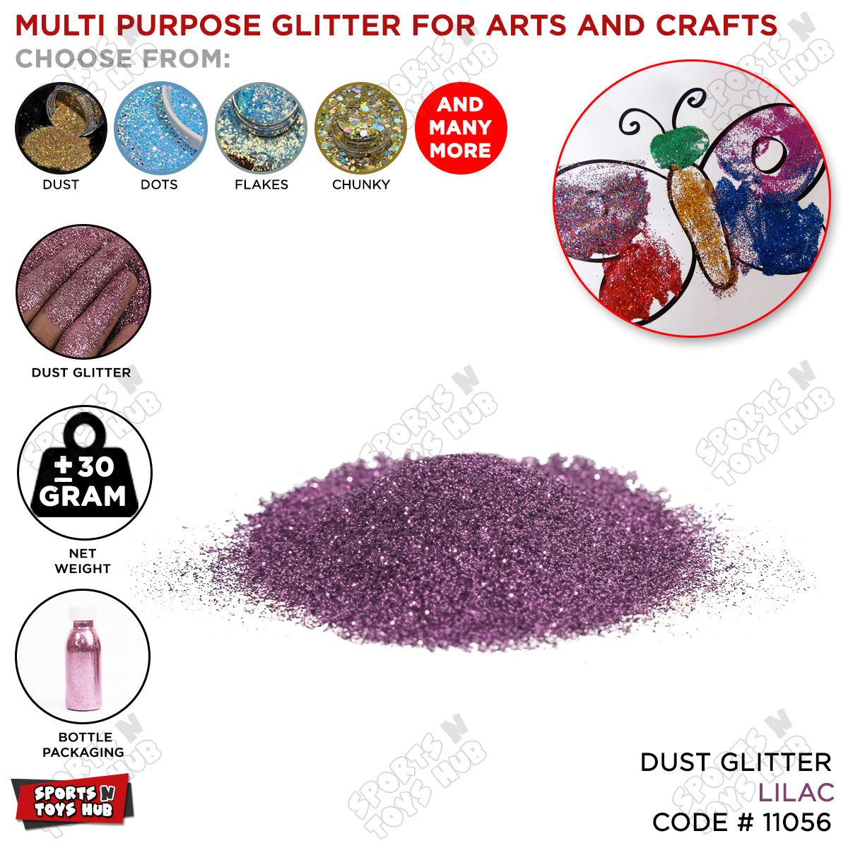 Glitter Dust Bottle – Multi-Purpose Fine Sparkle for Crafts & Decor