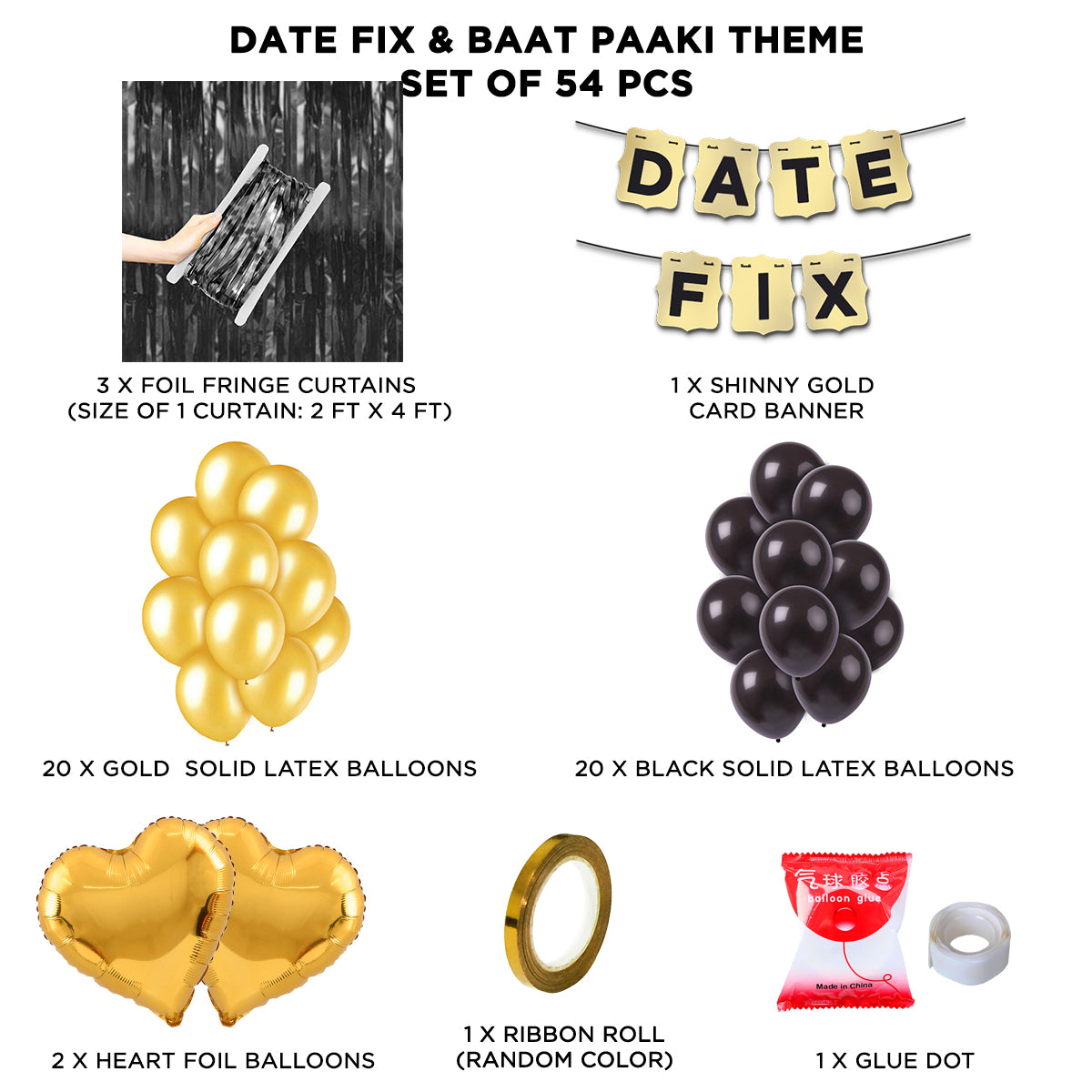 Date Fix Card Banner Theme - Gold