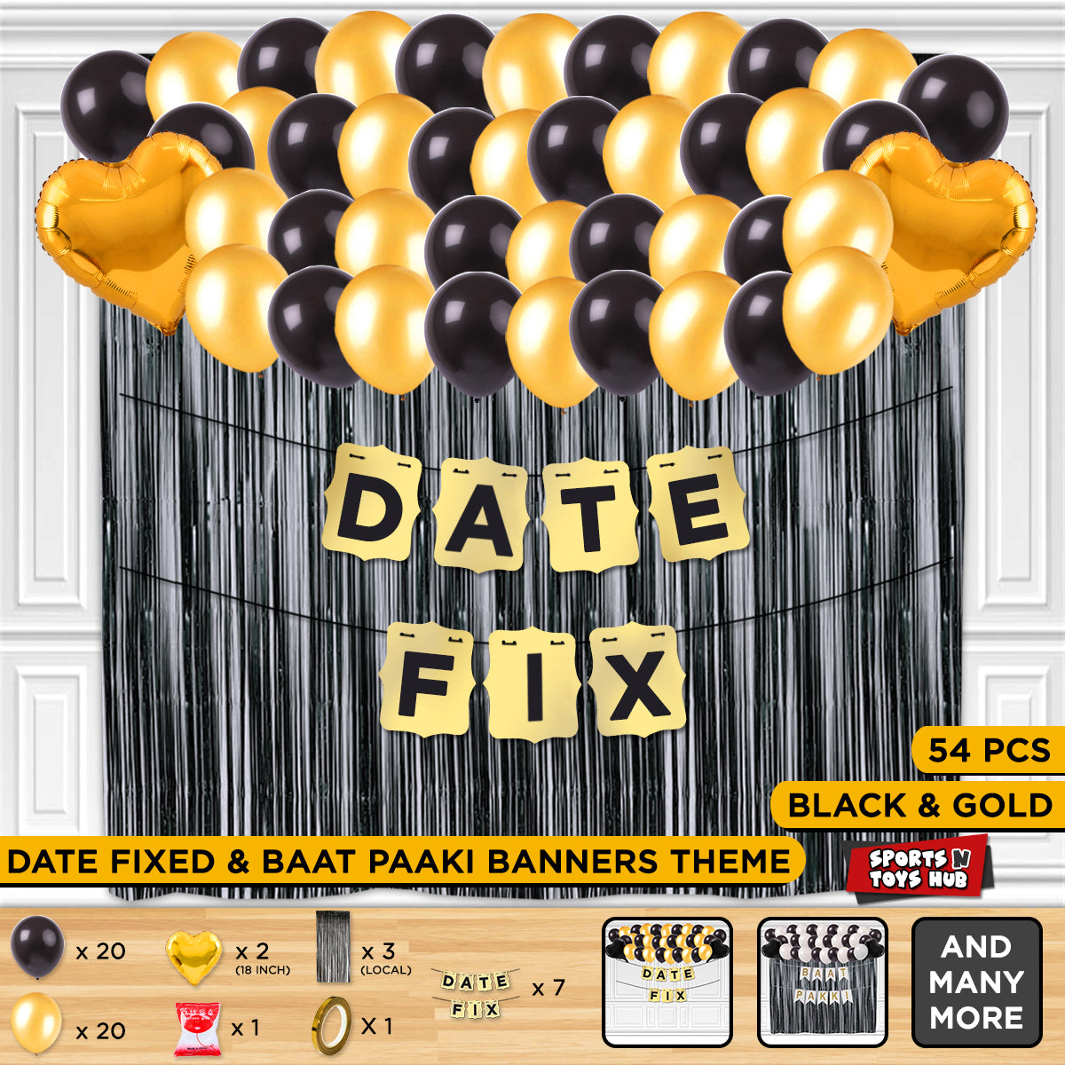 Date Fix Card Banner Theme - Gold