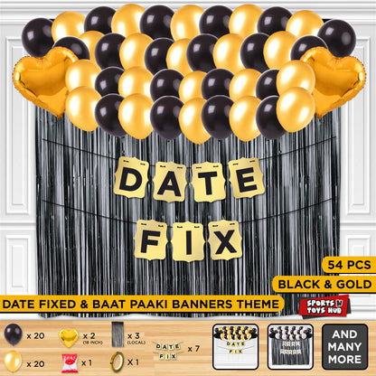 Date Fix Card Banner Theme - Gold