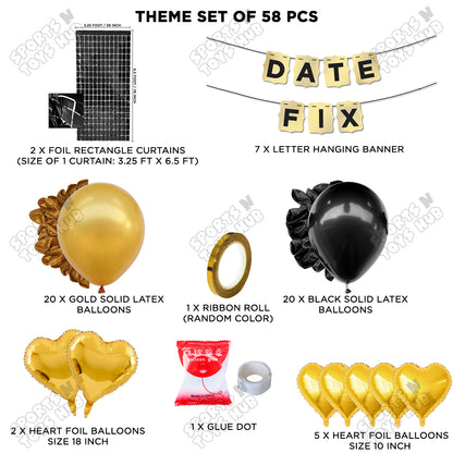 Date Fix Card Banner Theme - Gold