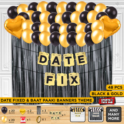 Date Fix Card Banner Theme - Gold
