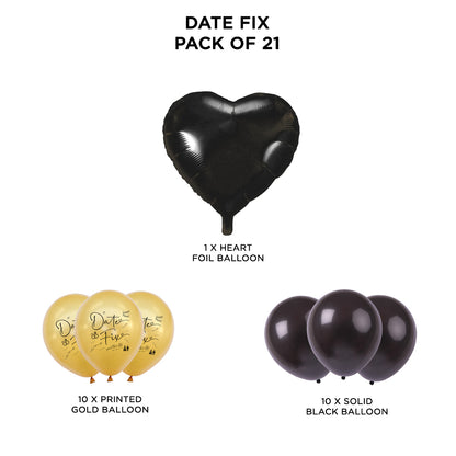 Date Fix Printed Balloons Bouquet Collection
