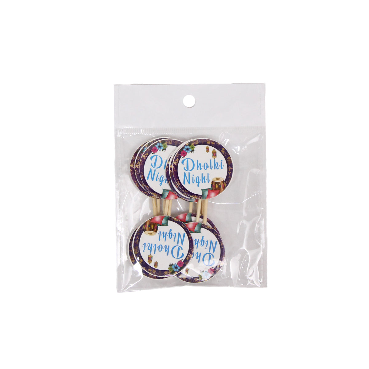 Dholki Night Sweet & Cup Cake Toppers - Pack Of 12