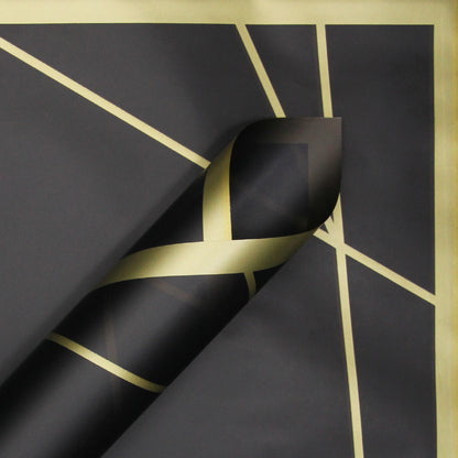 Diagonal Lines Abstract Linear Design Translucent Flower Wrapping Sheets