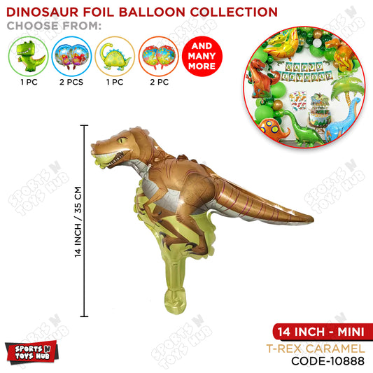 Mini T-Rex Dino Foil Balloon