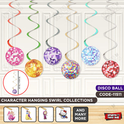 Disco Ball Hanging Swirls