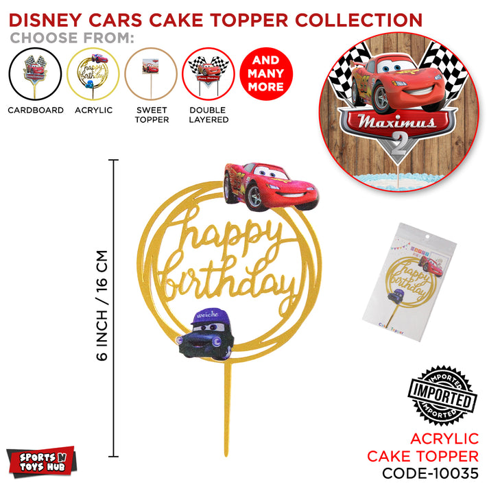 Cartoon Character HBD Car Cake Topper – Sports n Toys Hub
