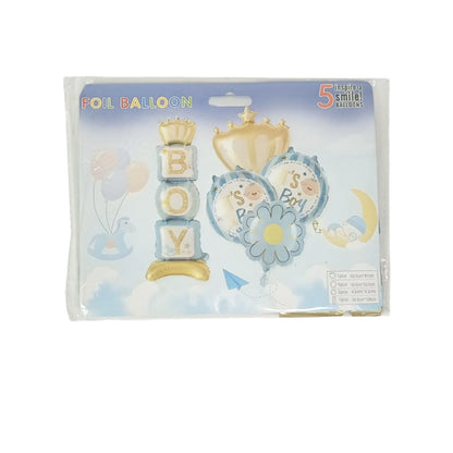 Its a Boy Foil Balloon Stand Set