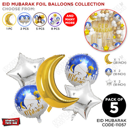 Eid Mubarak Foil Balloon Set