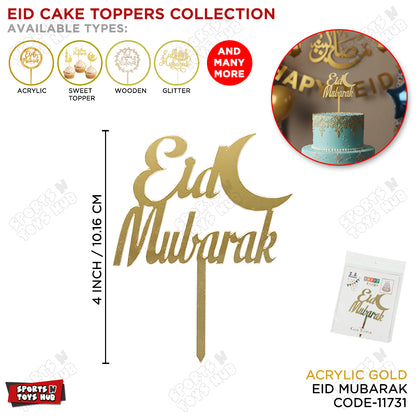 Eid Mubarak Acrylic Cake Topper