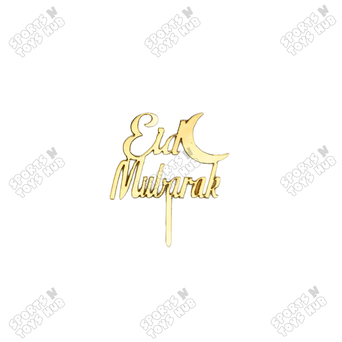 Eid Mubarak Cresent Moon Style Acrylic Sweet Topper
