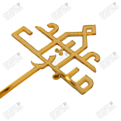 Eid Mubarak Urdu Style Acrylic Sweet Topper