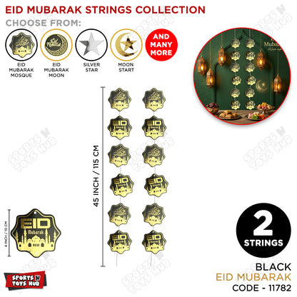 Eid Mubarak Flower Shape Strings