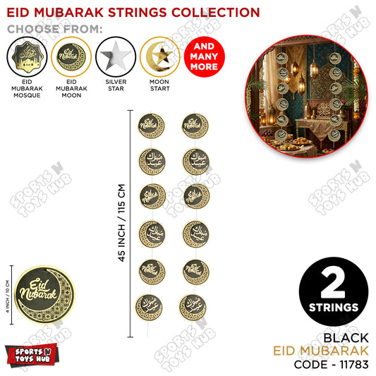 Eid Mubarak Round Shape Strings
