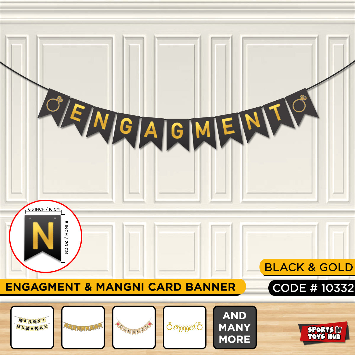 Engagement With Ring Card Banner