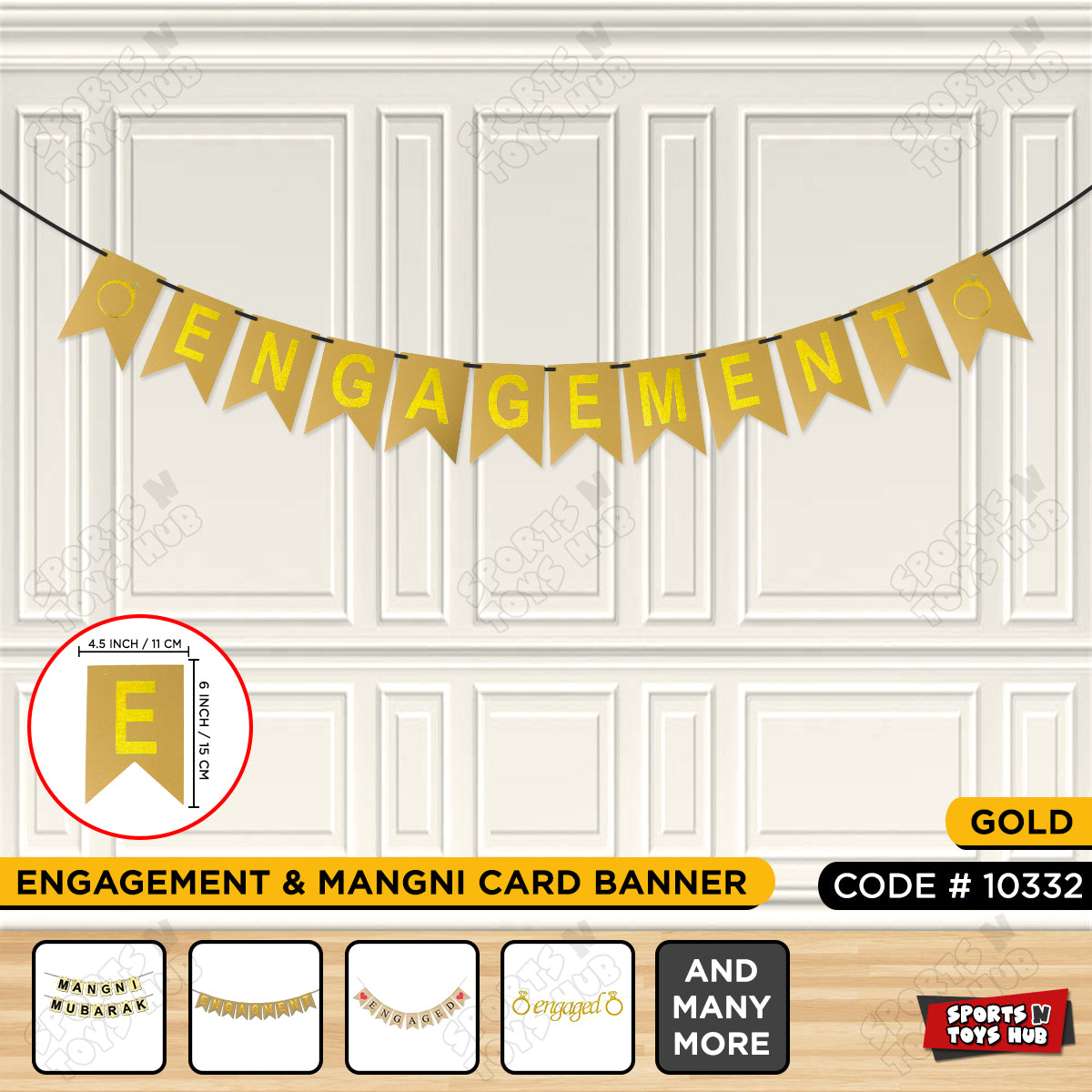 Engagement With Ring Card Banner