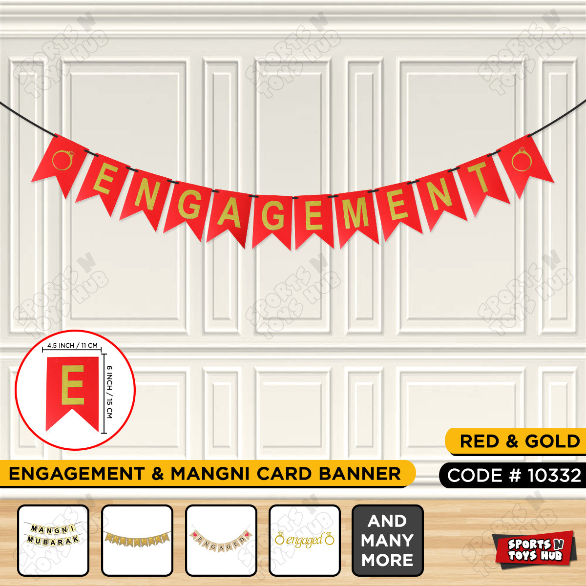 Engagement With Ring Card Banner