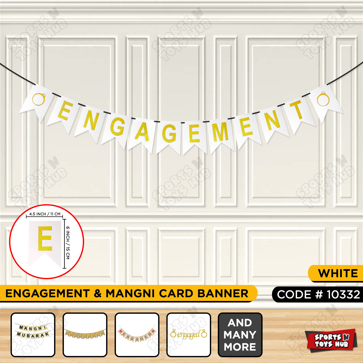 Engagement With Ring Card Banner