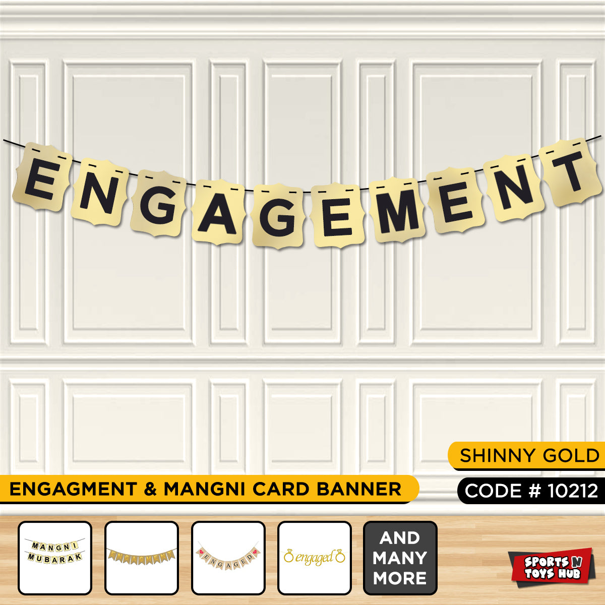 Engagement & Mangni Shinny Gold Card Banner