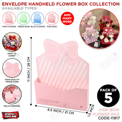 21 × 28 × 7.5 CM Bow Flower Gift Bag – 11 Inch Handheld Flower Box