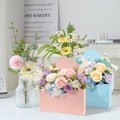 21 × 28 × 7.5 CM Envelope Flower Gift Bag – 11 Inch Handheld Flower Box | Premium Paper Card Flower Bouquet Holder