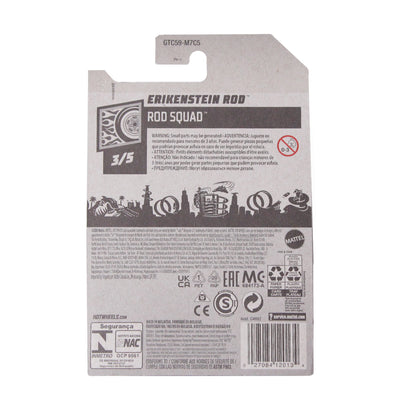 Hot Wheels Diecast Erikenstein Rod, Rod Squad (2021) Series Model Toy Cars